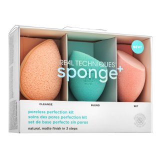 Real Techniques Sponge  Poreless Perfection Kit 3pcs гъбичка за фон дьо тен