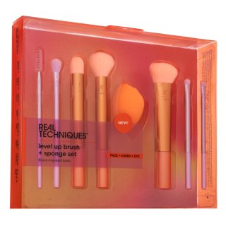 Real Techniques Level Up Brush + Sponge Kit комплект четки