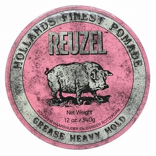 Reuzel Holland's Finest Pomade Pink Grease Heavy Hold помада за коса за силна фиксация 340 g