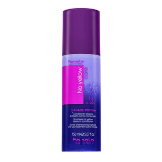 Fanola No Yellow Bi-Phase Conditioner Балсам без изплакване ЗА ПЛАТИНЕНО РУСА И СИВА КОСА 150 ml