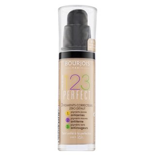 Bourjois 123 Perfect Foundation течен фон дьо тен срещу несъвършенства на кожата 51 Light Vanilla 30 ml