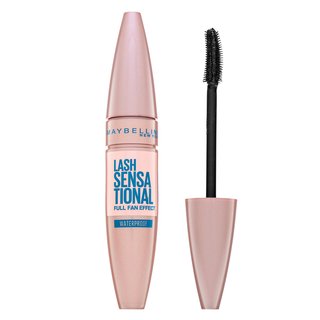Maybelline Lash Sensational Waterproof Mascara водоустойчива спирала за удължени и извити мигли Black 9,4 ml