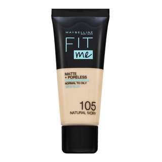 Maybelline Fit Me! Foundation Matte   Poreless течен фон дьо тен с матиращо действие 105 Natural Ivory 30 ml