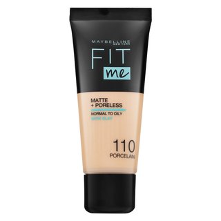 Maybelline Fit Me! Foundation Matte   Poreless течен фон дьо тен с матиращо действие 110 Porcelain 30 ml