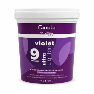 Fanola No Yellow Color Ultra Lightener пудра за изсветляване на косата Violet 500 g