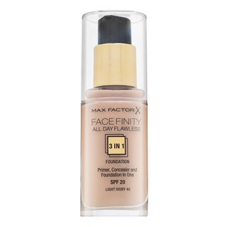 Max Factor Facefinity All Day Flawless Flexi-Hold 3in1 Primer Concealer Foundation SPF20 течен фон дьо тен 3в1 40 30 ml
