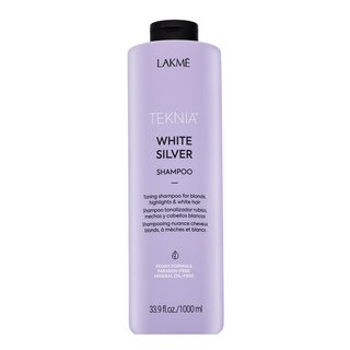 Lakmé Teknia White Silver Shampoo Неутрализиращ шампоан за платинено руса и сива коса 1000 ml