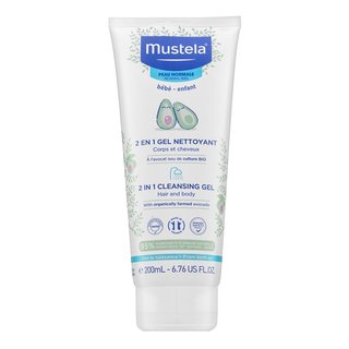 Mustela Bébé 2-In-1 Hair & Body Shampoo Шампоан и душ-гел 2 в 1 за деца 200 ml