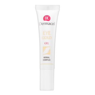Dermacol Eye Gold Gel освежаващ очен гел срещу бръчки, отоци и тъмни кръгове 15 ml