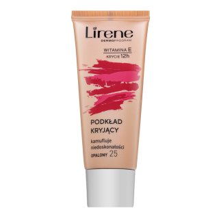 Lirene Vitamin E High-Coverage Liquid Foundation фон дьо тен флуид срещу несъвършенства на кожата 25 Tanned 30 ml