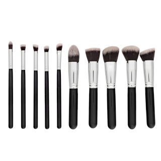 MIMO Makeup Brush Set комплект четки Kabuki Black 10 Pcs
