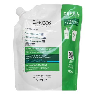 Vichy Dercos Anti-Dandruff Normal To Oily Hair Dermatological Shampoo čisticí šampon против пърхут за нормална до мазна коса Refill 390 ml