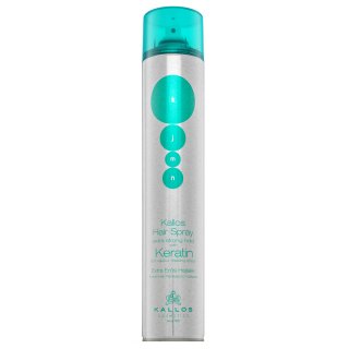 Kallos Keratin Hair Spray Extra Strong Hold силен фиксиращ лак за коса с кератин 750 ml