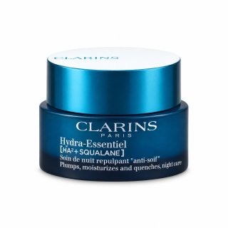 Clarins Hydra-Essentiel [HA²] нощен серум за лице Plumps Moisturizes and Quenches Night Care 50 ml