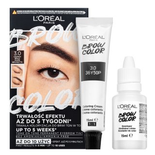 L´Oréal Paris Brow Color Semi-Permanent Eyebrow Tint семи-перманентна боя за вежди 3.0 Dark Brunette