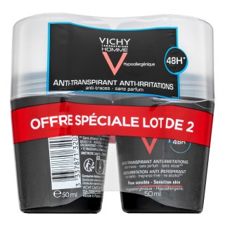Vichy Homme антиперспирант Anti-Transpirant 48H Extra Sensitive 2 x 50 ml