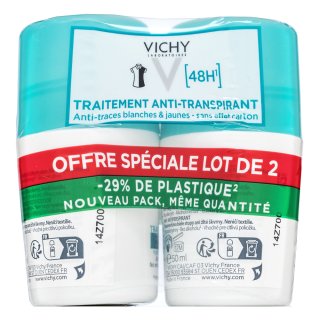 Vichy 48H Anti-Traspirant антиперспирант No White Marks & Yellow Stains Roll-On 2 x 50 ml