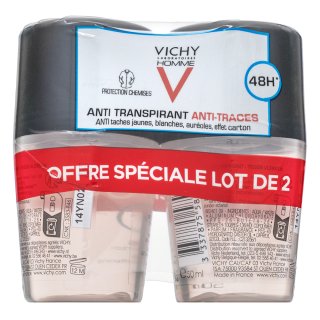 Vichy Homme антиперспирант 48H Anti-Perspirant Anti-Stains 2 x 50 ml