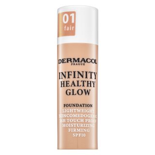 Dermacol Infinity Healthy Glow Foundation фон дьо тен за озаряване на лицето 01 Fair 20 g