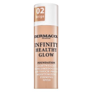 Dermacol Infinity Healthy Glow Foundation фон дьо тен за озаряване на лицето 02 Beige 20 g
