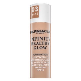 Dermacol Infinity Healthy Glow Foundation фон дьо тен за озаряване на лицето 03 Sand 20 g
