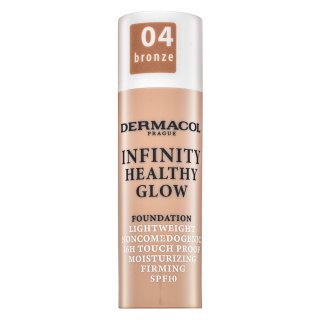 Dermacol Infinity Healthy Glow Foundation фон дьо тен за озаряване на лицето 04 Bronze 20 g