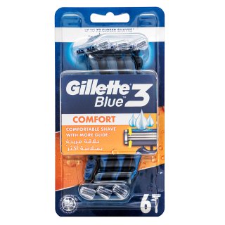 Gillette Blue3 самобръсначки за еднократна употреба Comfort 6 pcs