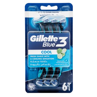 Gillette Blue3 самобръсначки за еднократна употреба Cool 6 pcs