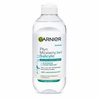 Garnier почистваща мицеларна вода Micellar Water 2in1 Salicylic 400 ml