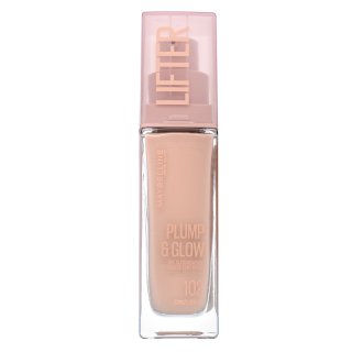 Maybelline Lifter Plump & Glow SPF 15 Foundation течен фон дьо тен за уеднаквена и изсветлена кожа 102 30 ml
