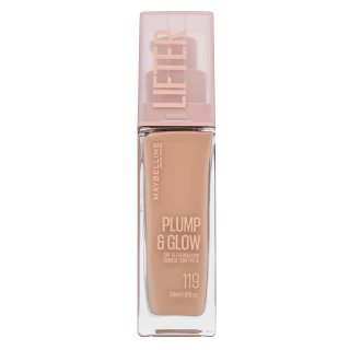 Maybelline Lifter Plump & Glow SPF 15 Foundation течен фон дьо тен за уеднаквена и изсветлена кожа 119 30 ml