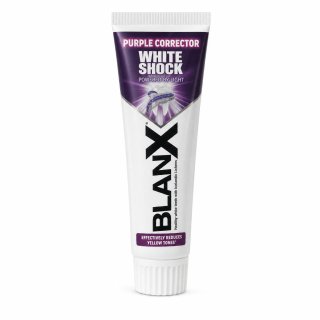 BlanX White Shock Purple Corrector избелваща паста за зъби Toothpaste 75 ml