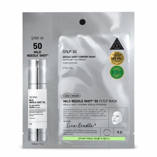 VT Cosmetics маска за лице с микроигли Mild Reedle Shot 50 2Step Mask