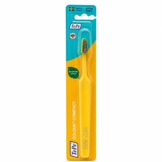 TePe Colour Compact четка за зъби Extra Soft Toothbrush Yellow