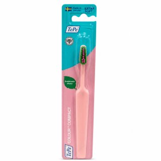 TePe Colour Compact четка за зъби Extra Soft Toothbrush Light Pink