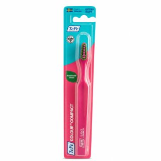 TePe Colour Compact четка за зъби Extra Soft Toothbrush Pink