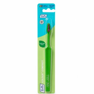 TePe Colour Compact четка за зъби Extra Soft Toothbrush Green