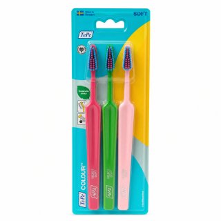 TePe Colour четка за зъби Toothbrush 3 pcs Soft