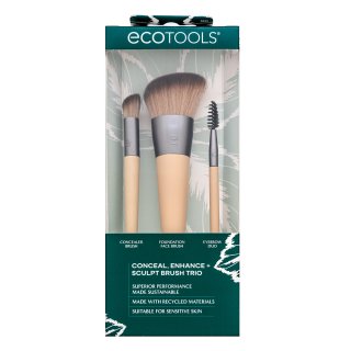 EcoTools New Natural Conceal, Enhance + Sculpt Trio комплект четки