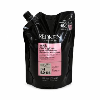Redken Acidic Color Gloss Gentle Color Shampoo изсветляващ шампоан За блясък и защита на боядисаната коса Refill 500 ml