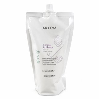 Kemon Actyva Colore Brillante Protection and Shine Mask Укрепваща маска За блясък и защита на боядисаната коса Refill 500 ml
