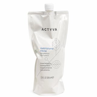 Kemon Actyva Nutrizione Ricca Rich Nutrition Shampoo подхранващ шампоан За груба коса Refill 1000 ml