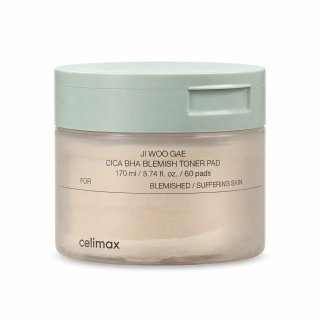 Celimax Ji Woo Gae Тампони с тоник Cica BHA Blemish Toner Pad 60 Pads 170 ml