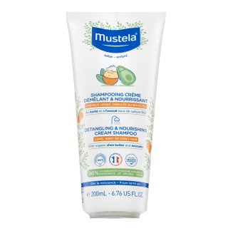 Mustela Bébé Detangling & Nourishing Cream Shampoo подхранващ шампоан за деца 200 ml
