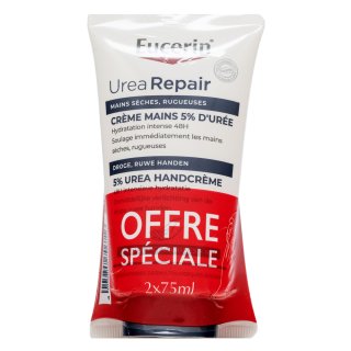 Eucerin Urea Repair регенериращ крем PLUS 5% Urea Hand Cream 2 x 75 ml