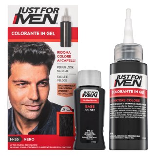 Just For Men Gel Color боя за коса за мъже H55 Natural Real Black