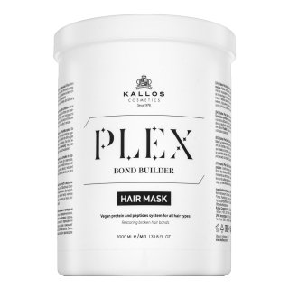 Kallos Plex Bond Builder Hair Mask Укрепваща маска за боядисана, химически третирана и изрусявана коса 1000 ml
