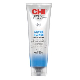 CHI Ionic Color Illuminate Conditioner тониращ балсам за опресняване на цвета Silver Blonde 251 ml