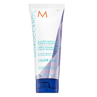 Moroccanoil Color Care Blonde Perfecting Purple Conditioner Балсам за платинено руса и сива коса 70 ml