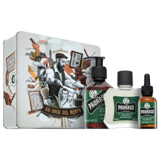 Proraso подаръчен комплект Refreshing Metal Box Beard Care 200 ml   100 ml   30 ml